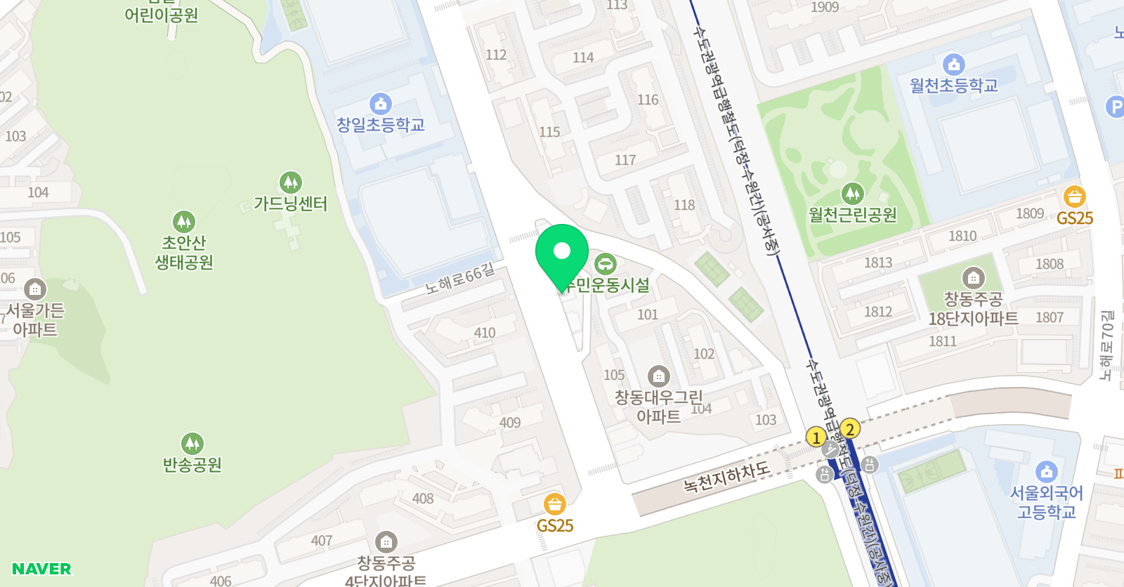 일등급 학원 위치