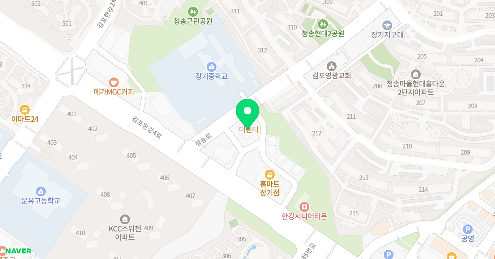 강수학전문 학원 위치