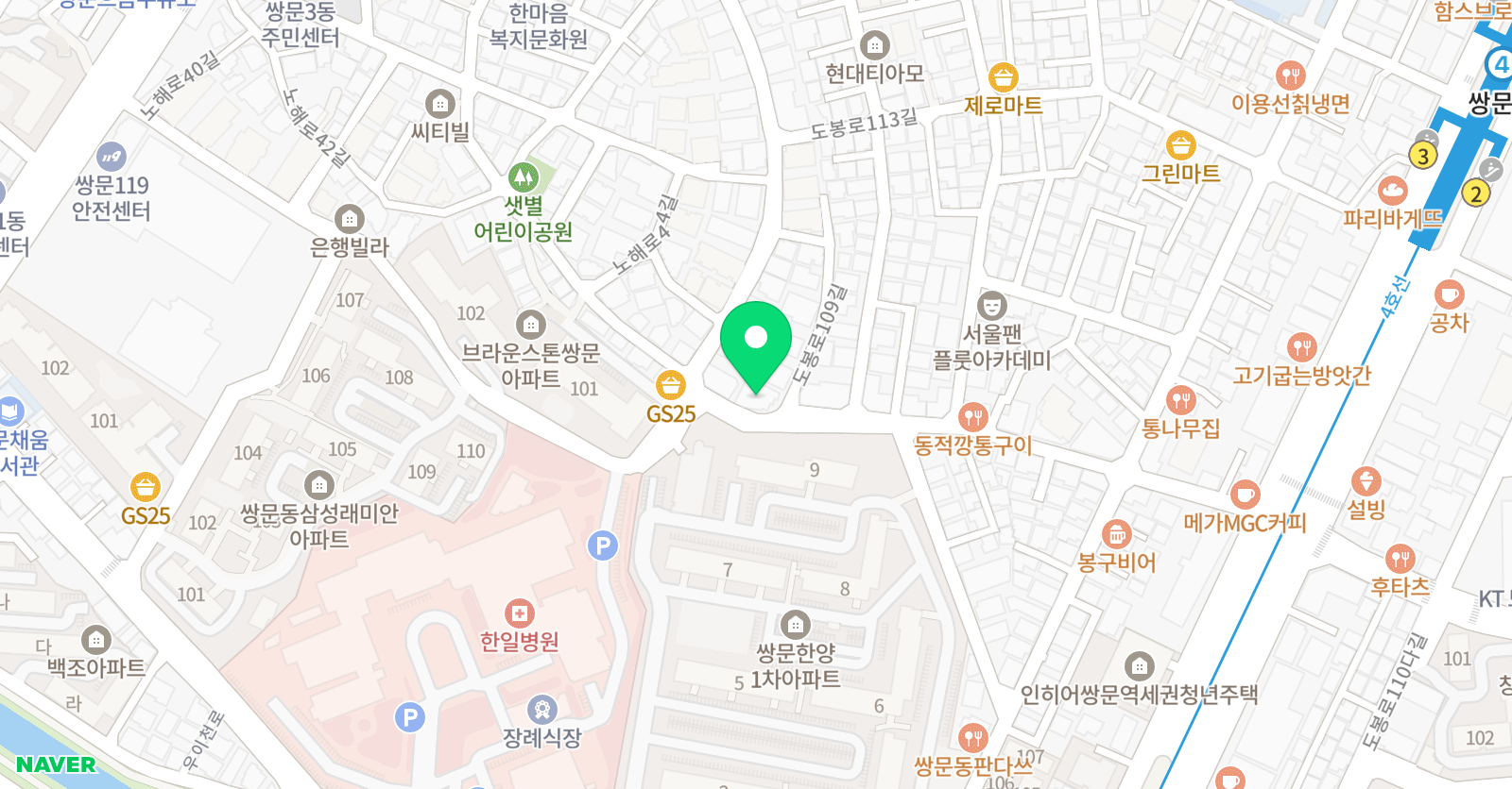 탑에듀 학원 위치