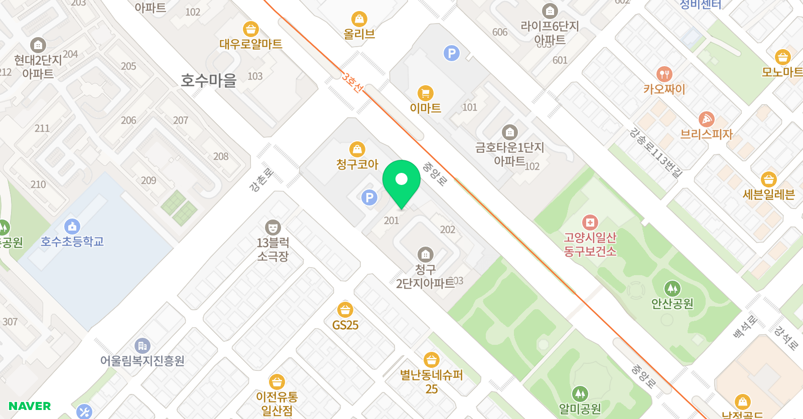 일산스즈키첼로 학원 위치
