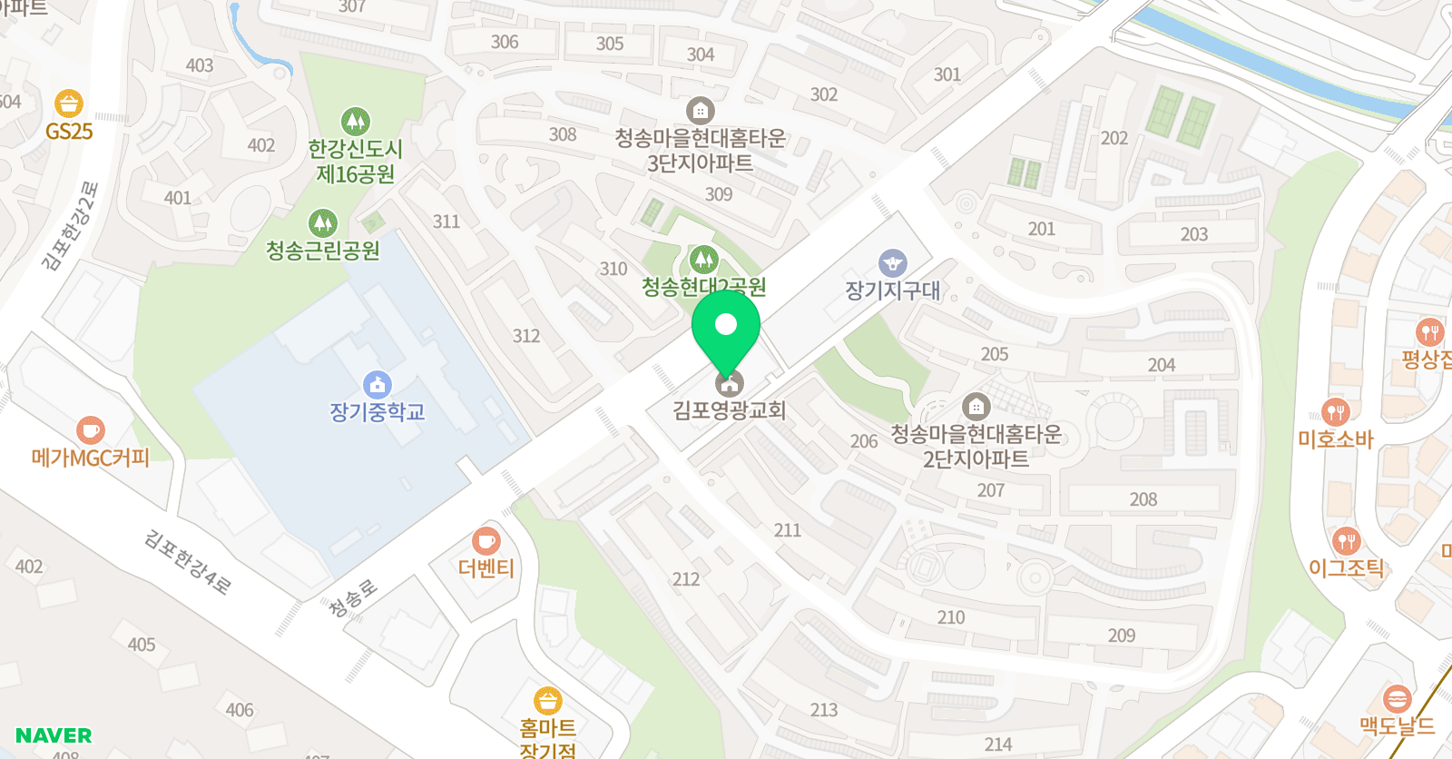 현대소리숲 음악학원 위치