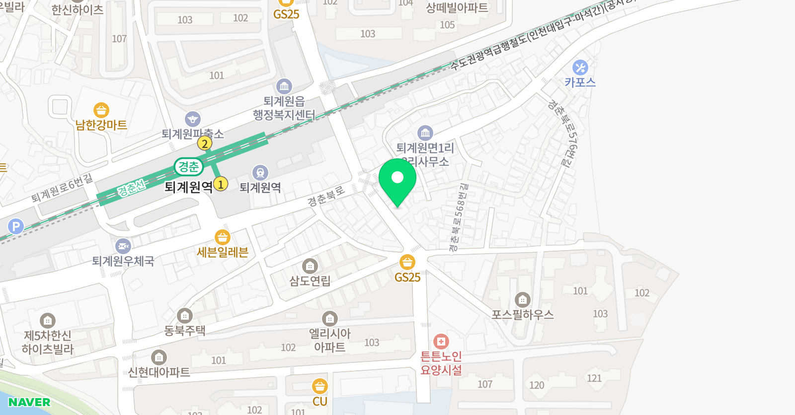 길라잡이 태권도 위치