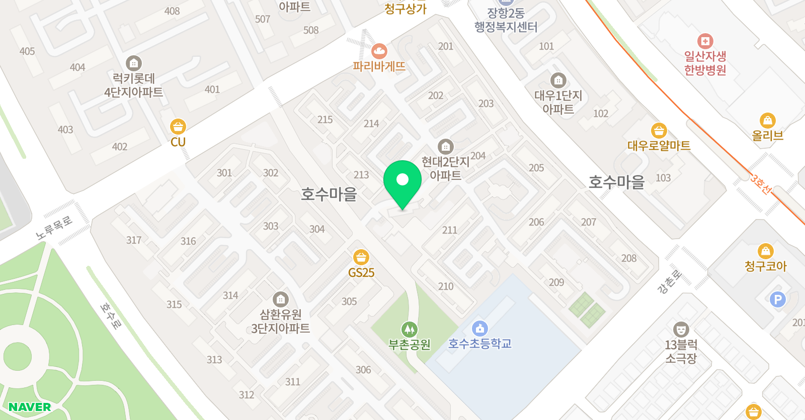 프렌잉글리시 호수마을2단지캠퍼스 위치