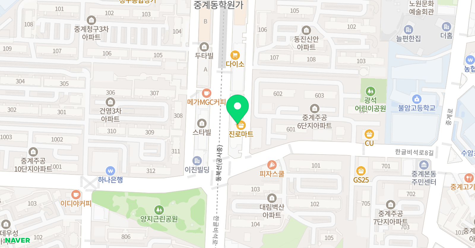 글숲 국어논술학원 위치