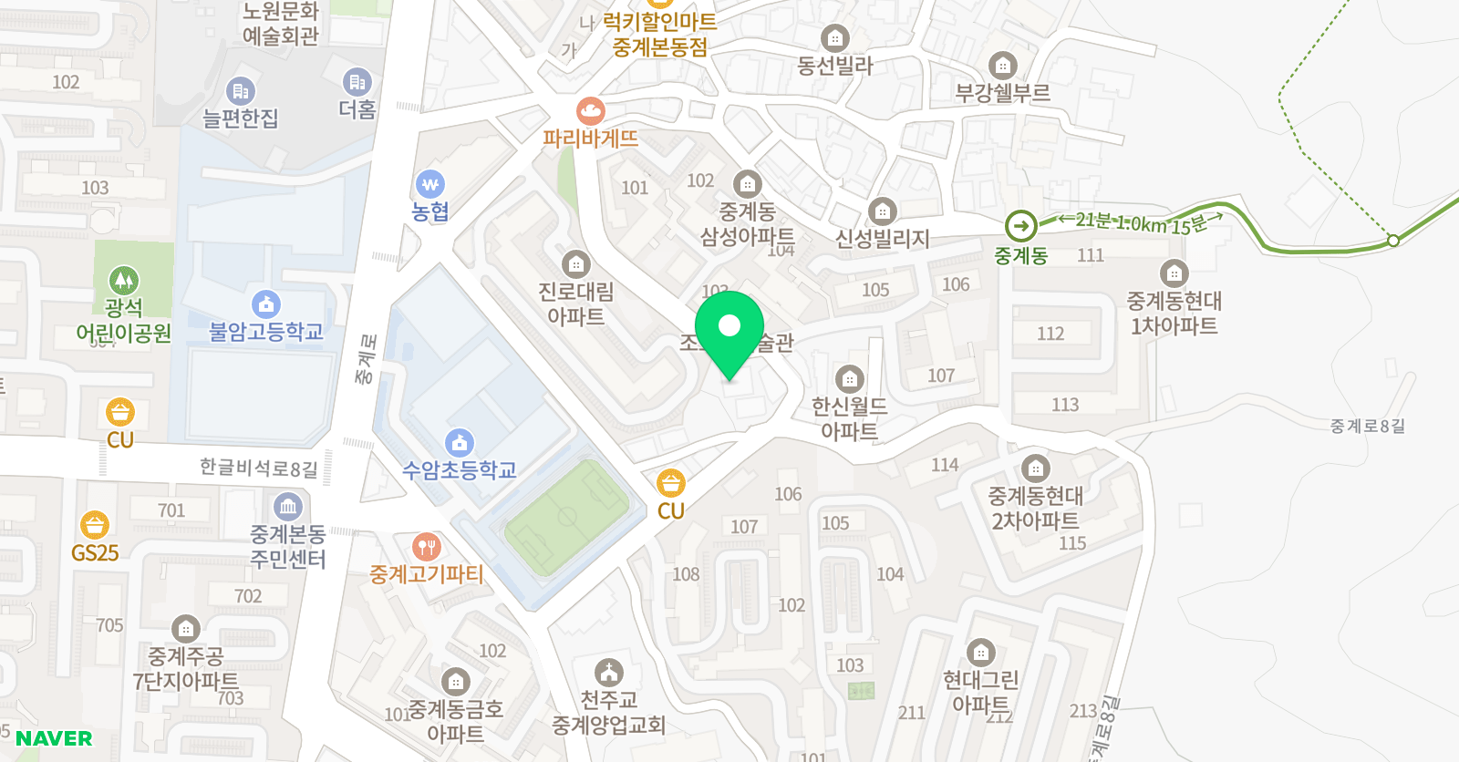 오성 수학학원 위치