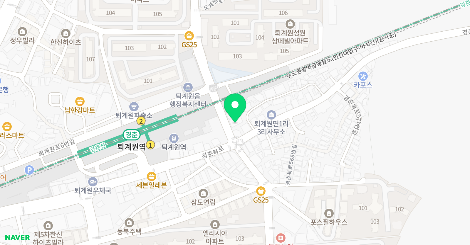 YBM잉글루 영어학원 도제원 캠퍼스 위치
