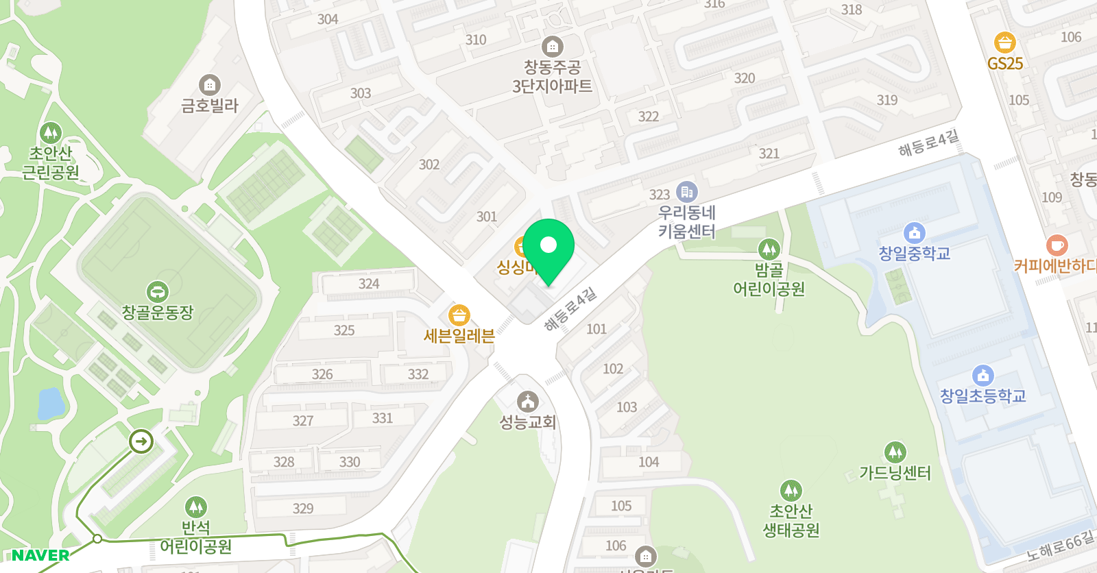 수와식 학원 위치