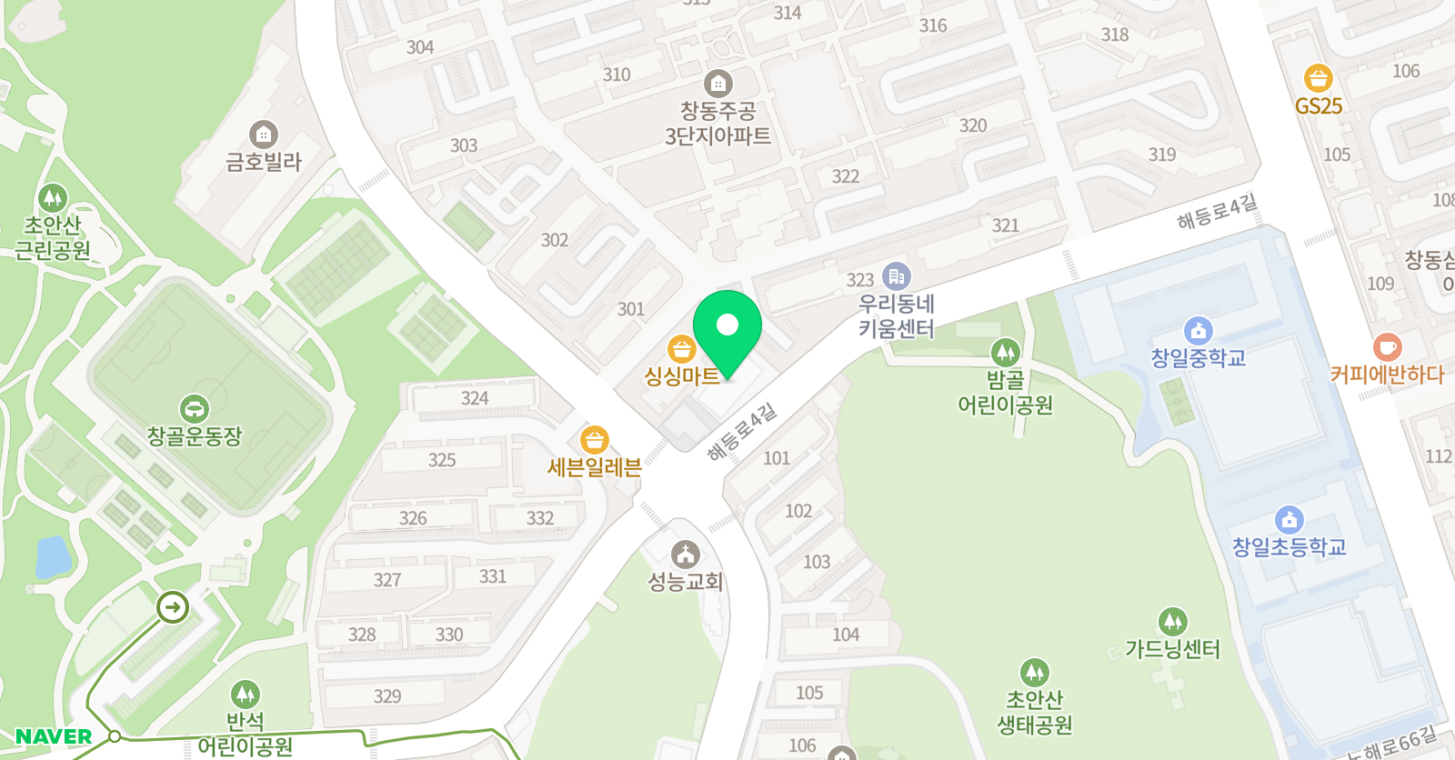 음악사랑 음악학원 위치
