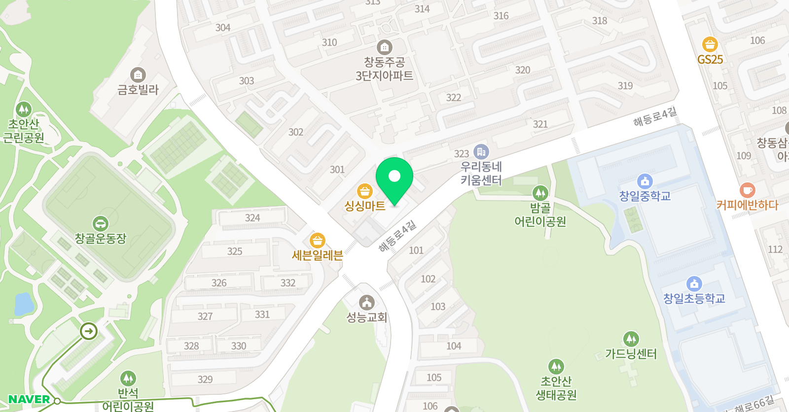 창동 캠브리지 영어학원 위치