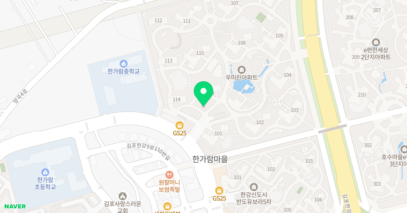기탄 사고력교실 김포구래우미린 위치
