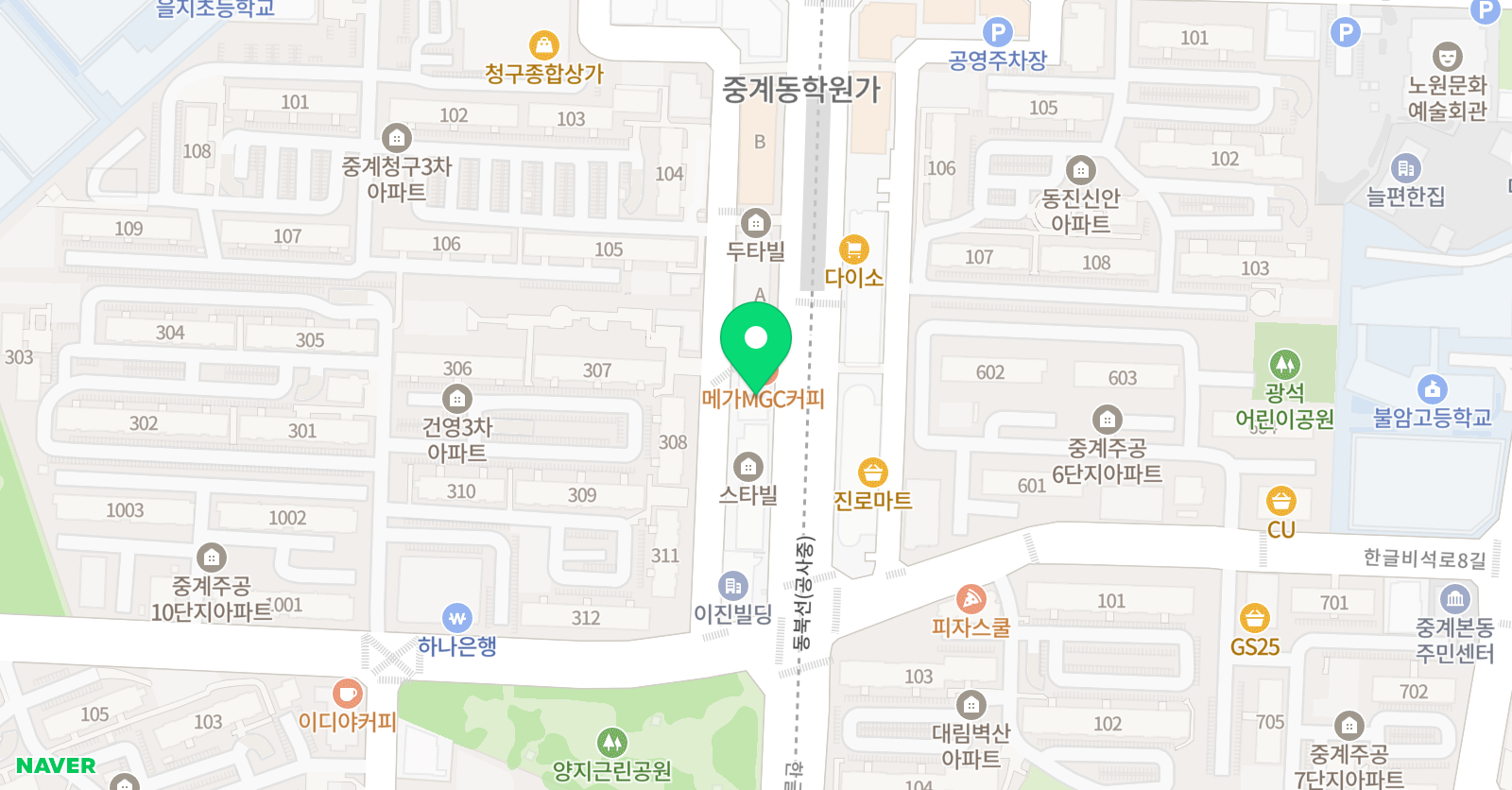 더엠 수학전문학원 위치