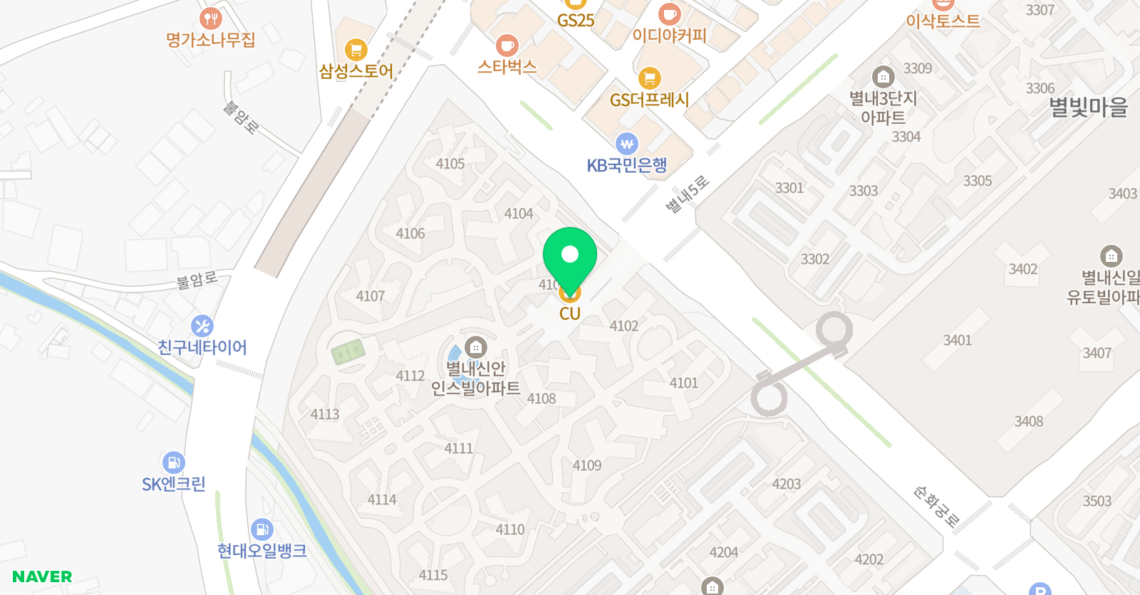 미리내 열린 음악학원 위치