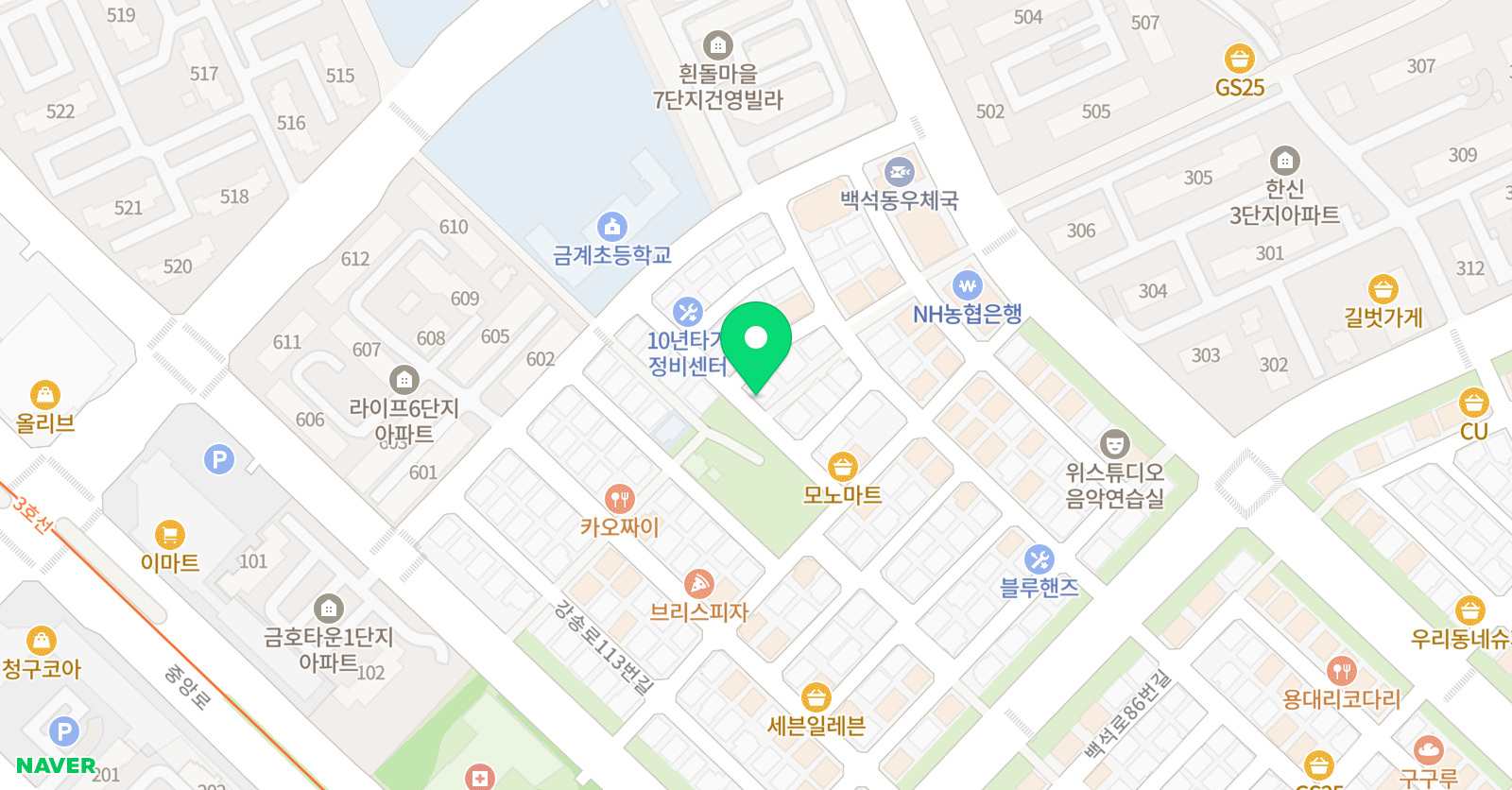 엘림 음악학원 위치