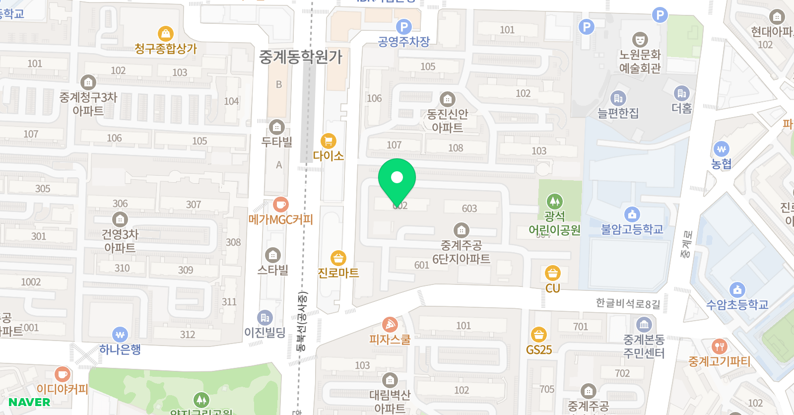 지니 수학 위치