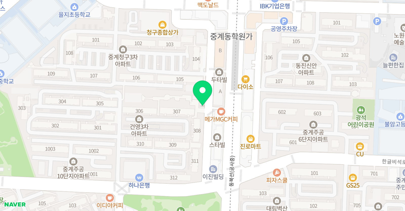 SM댄스 아카데미 위치