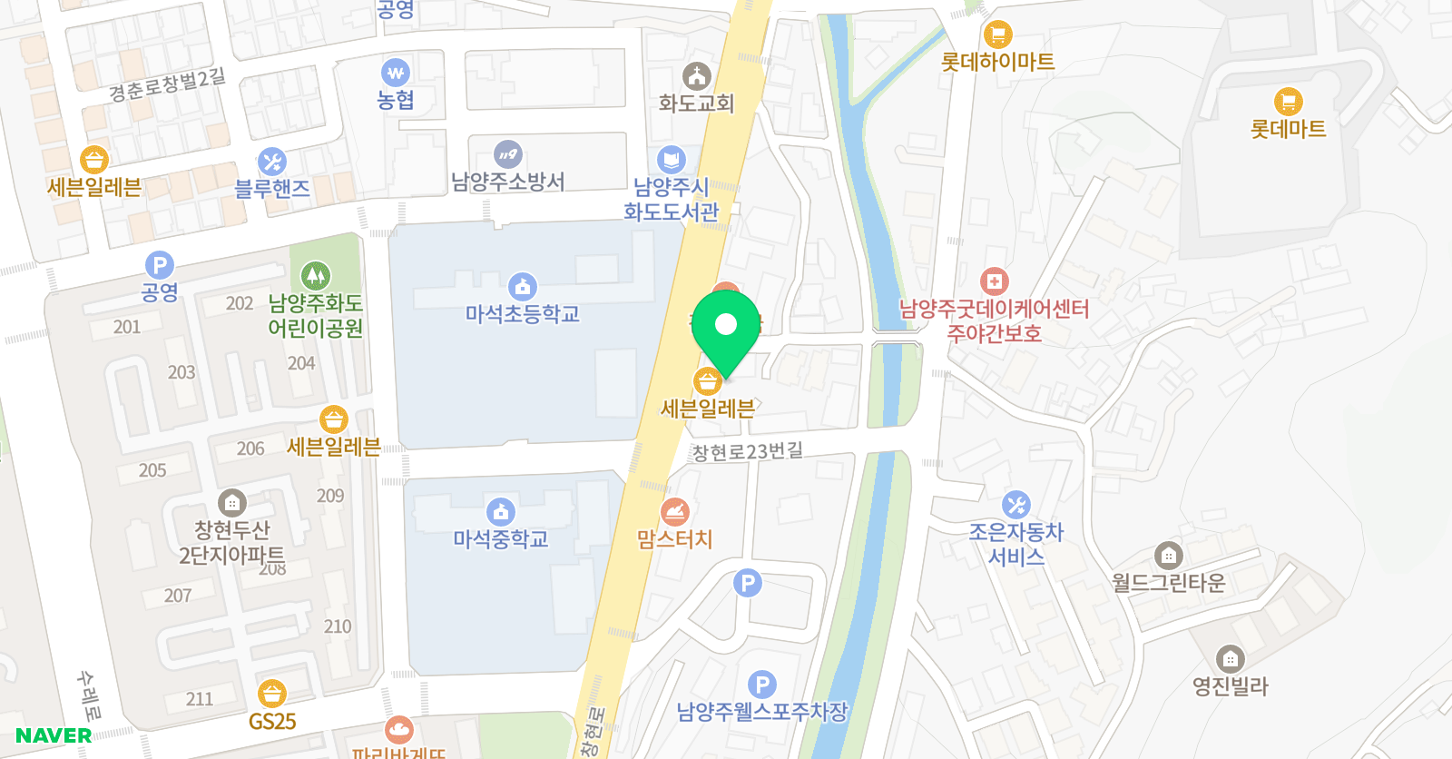 FC창현 유소년 풋살 아카데미 위치
