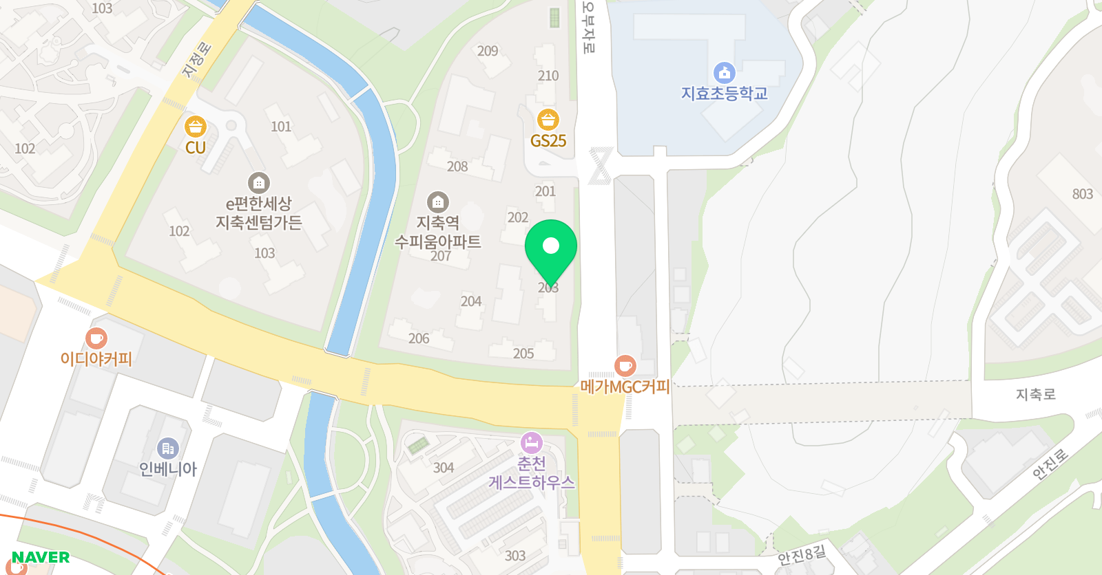 아소비 고양 지축수피움점 위치