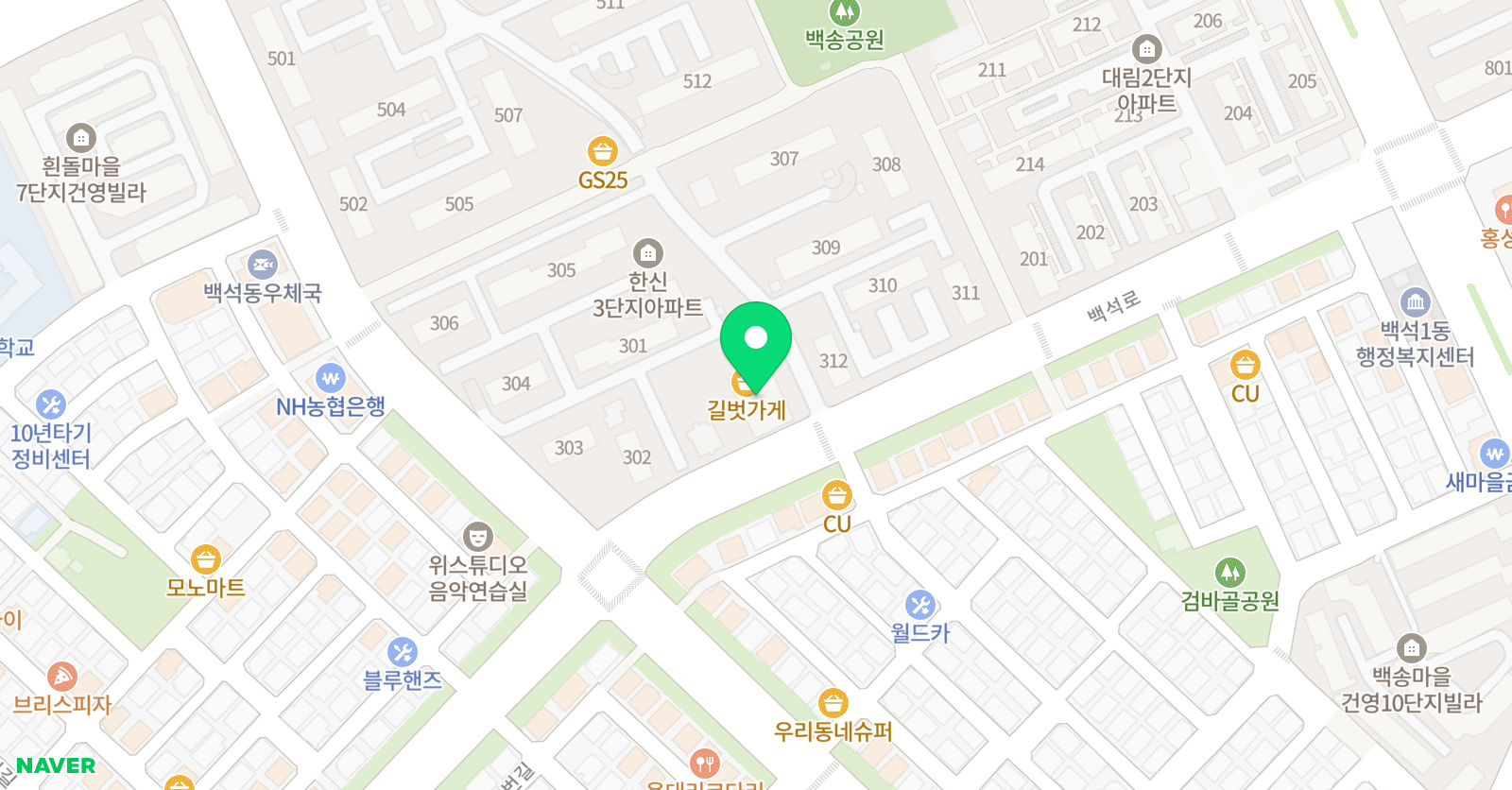 MTA 태권도 고양백석점 위치