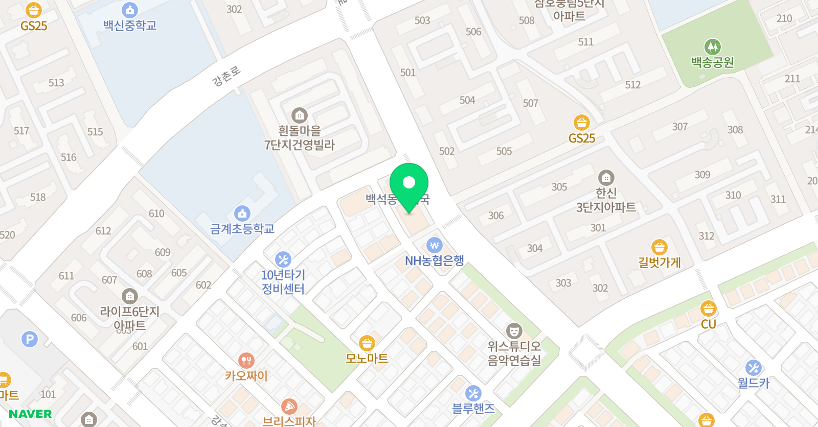 홍익 미술학원 위치