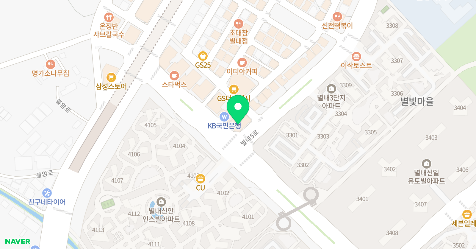 늘해랑 태권도장 위치