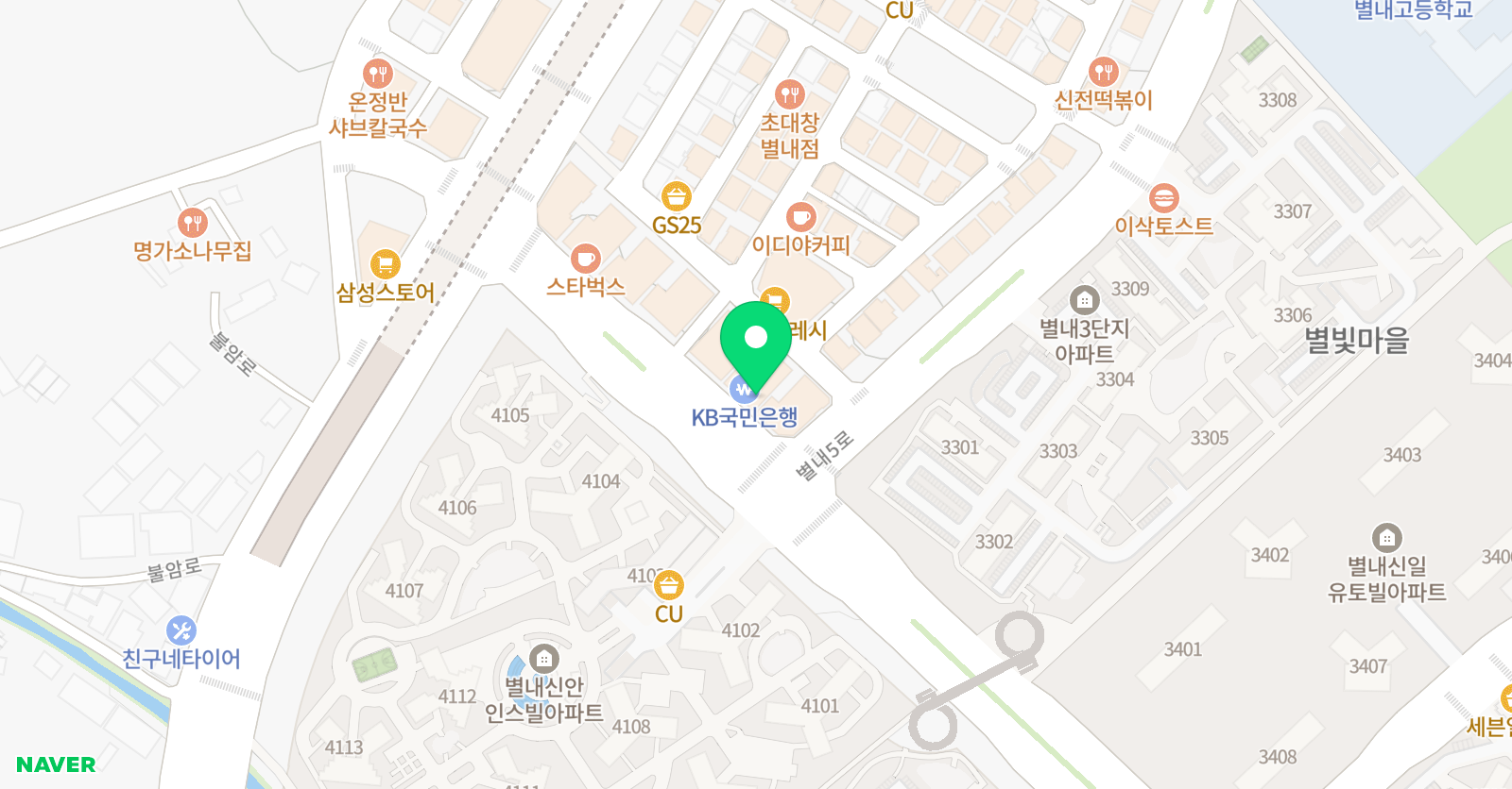 루시드 어학원 별내캠퍼스 위치