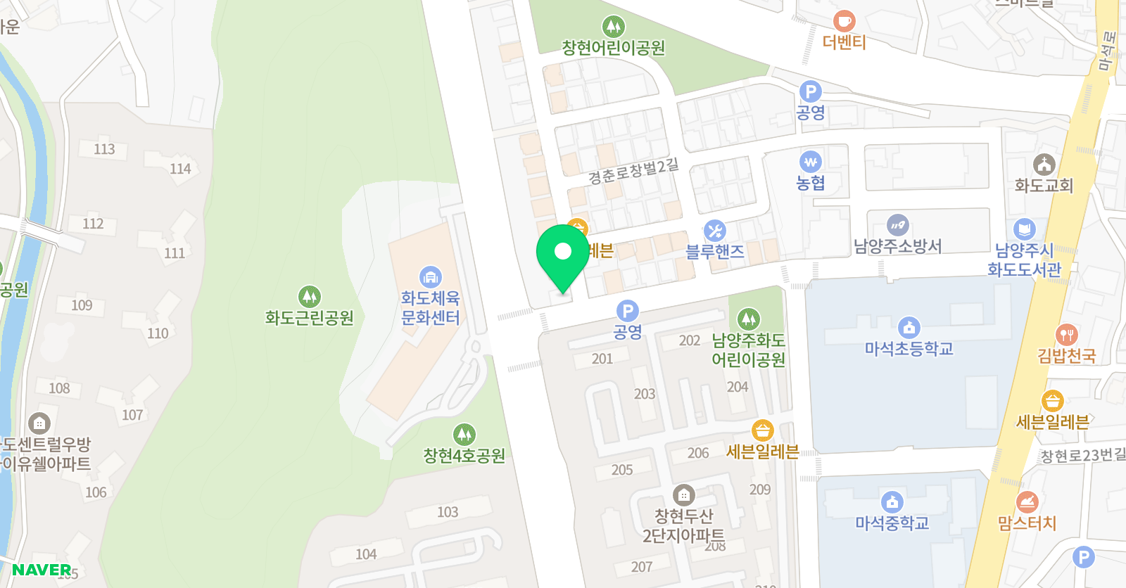 정일학원 마석캠퍼스 위치