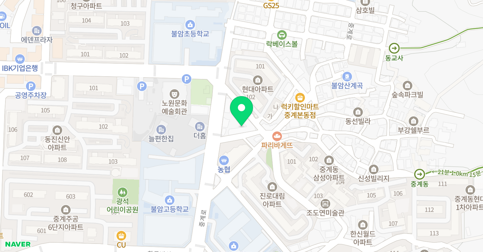 팜스에듀 학원 위치