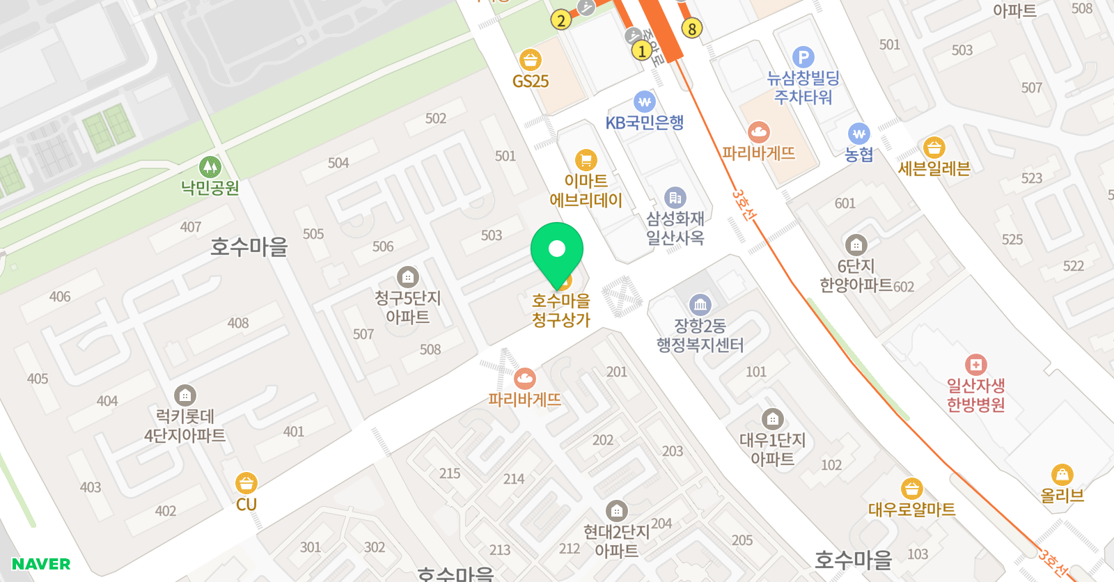 호수 청아 피아노 교습소 위치