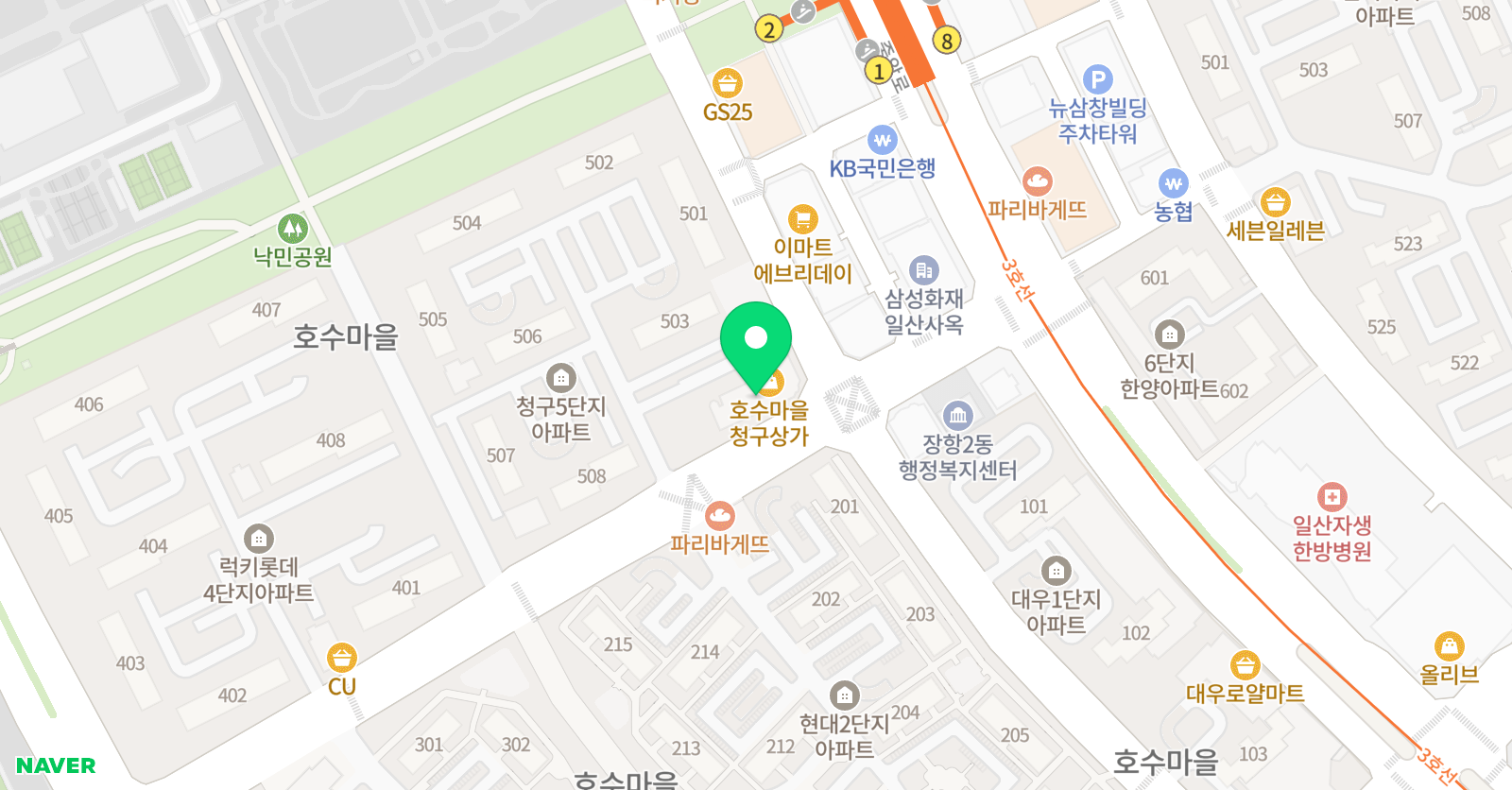 명지키즈태권도 위치