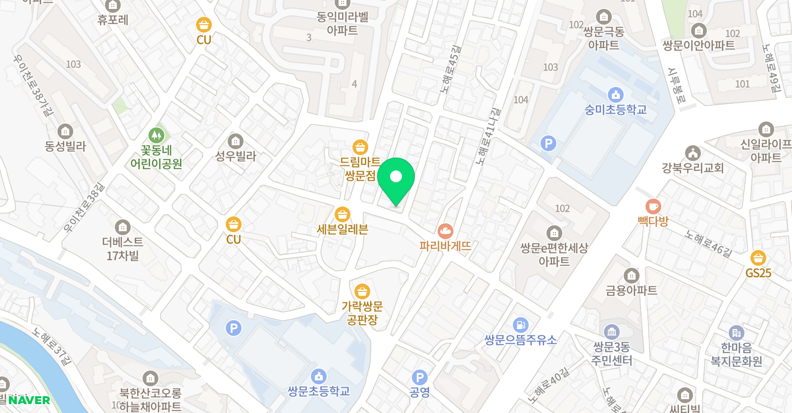 한우리독서토론논술 도봉숭미쌍문독서교실 위치