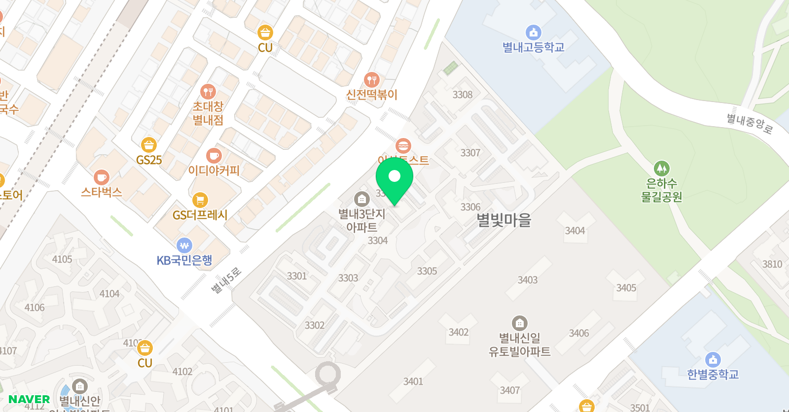 링키영어 별내별빛3단지 위치