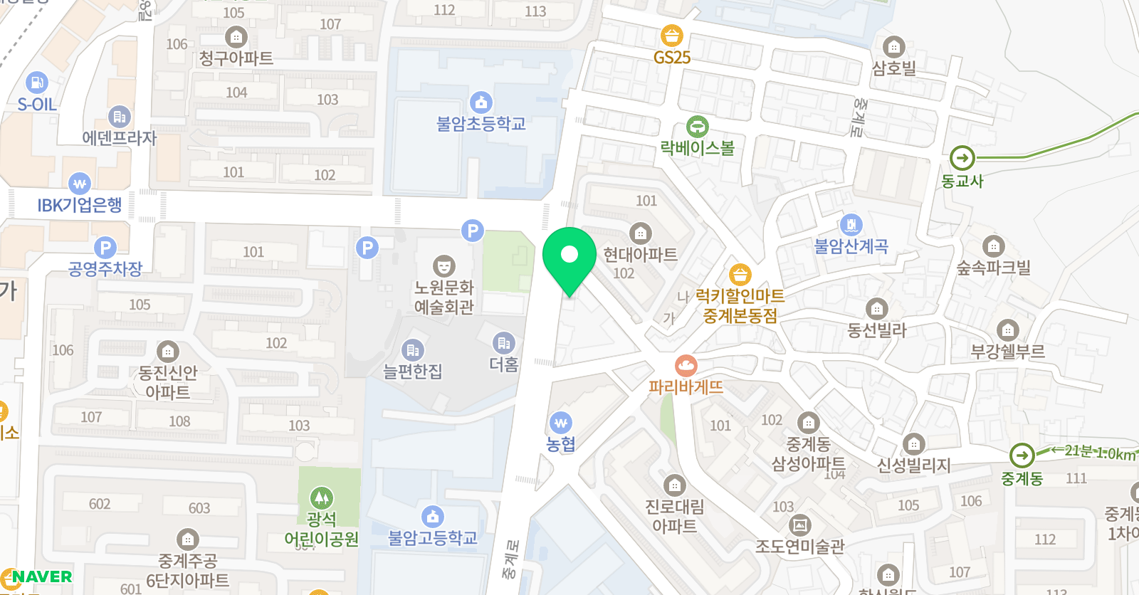 아이비탑리딩 중계캠퍼스 위치