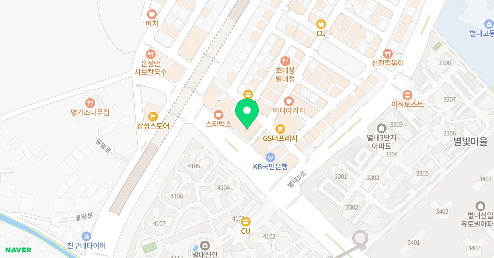 쏠 영어학원 별내 위치