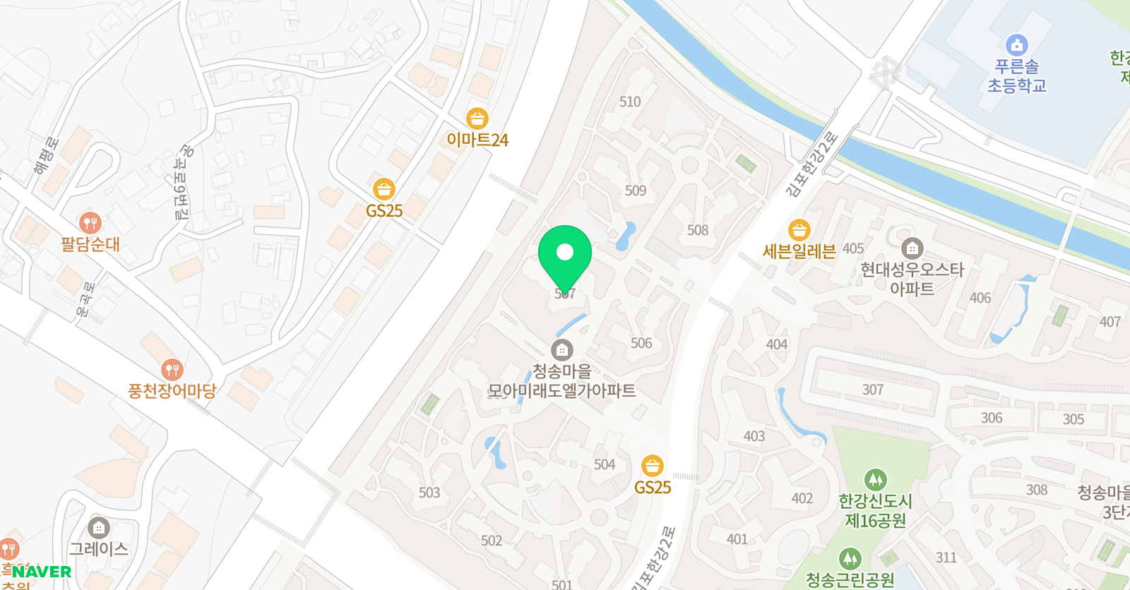 YS멘토 수학교실 위치