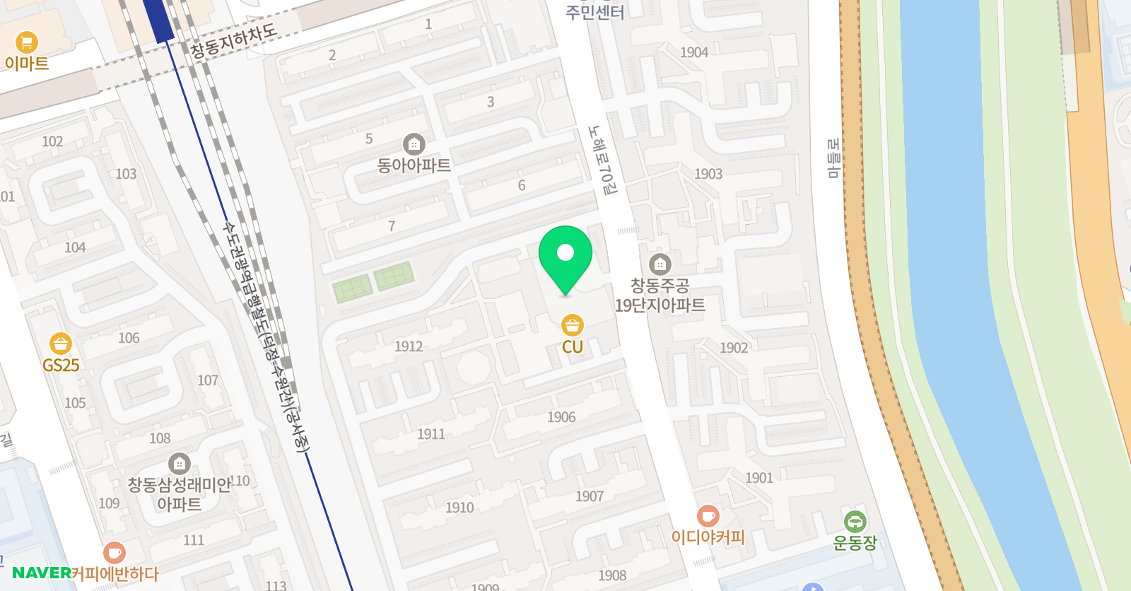 한우리 독서토론논술 도봉월천 독서교실 위치