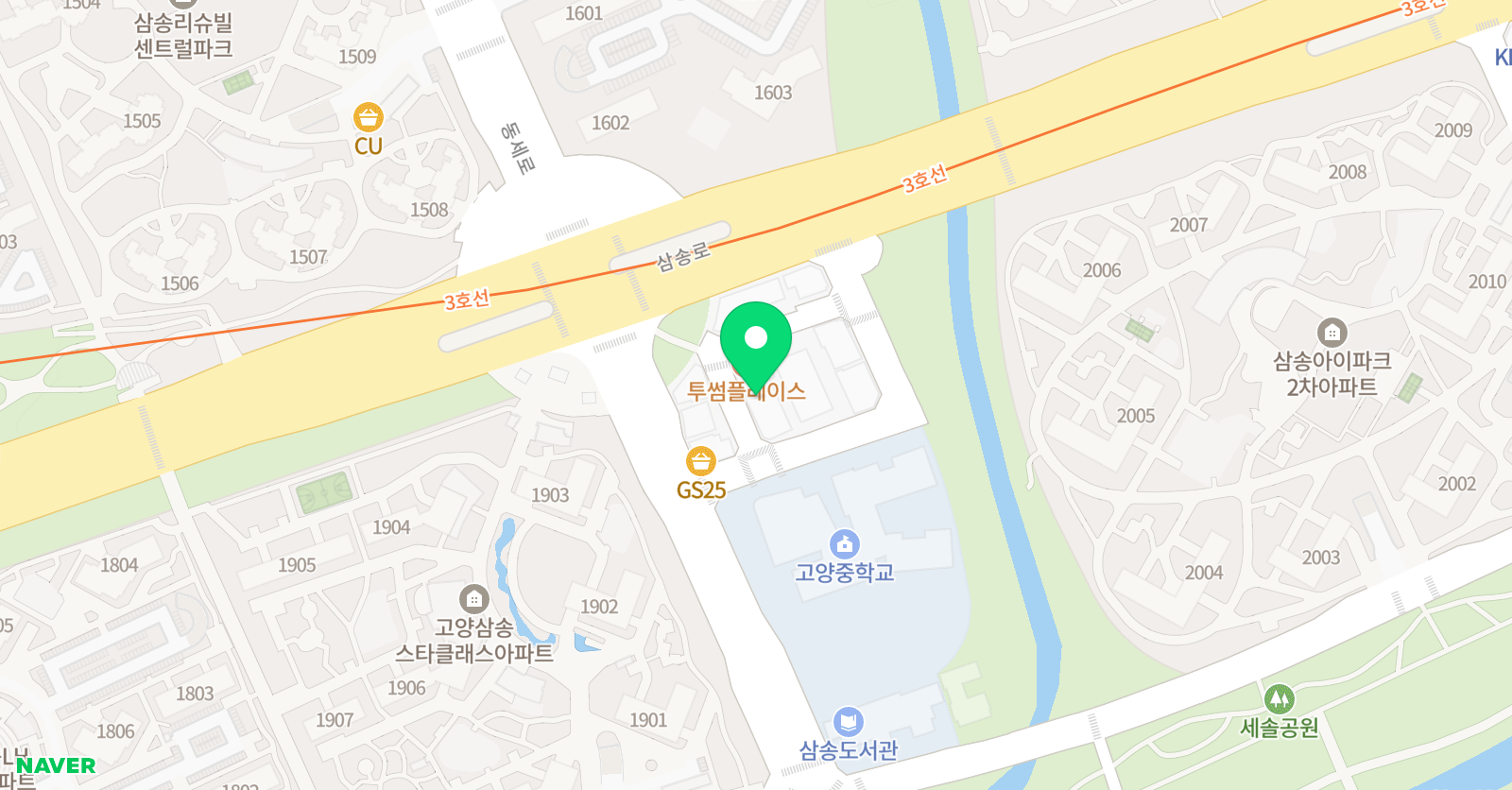 KTI 나래 태권도 위치