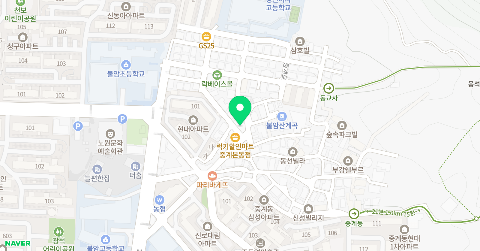 e브레인 어학원 위치