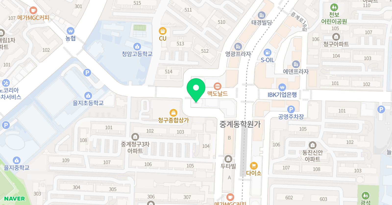 와이즈만 영재교육 노원중계CNI 위치