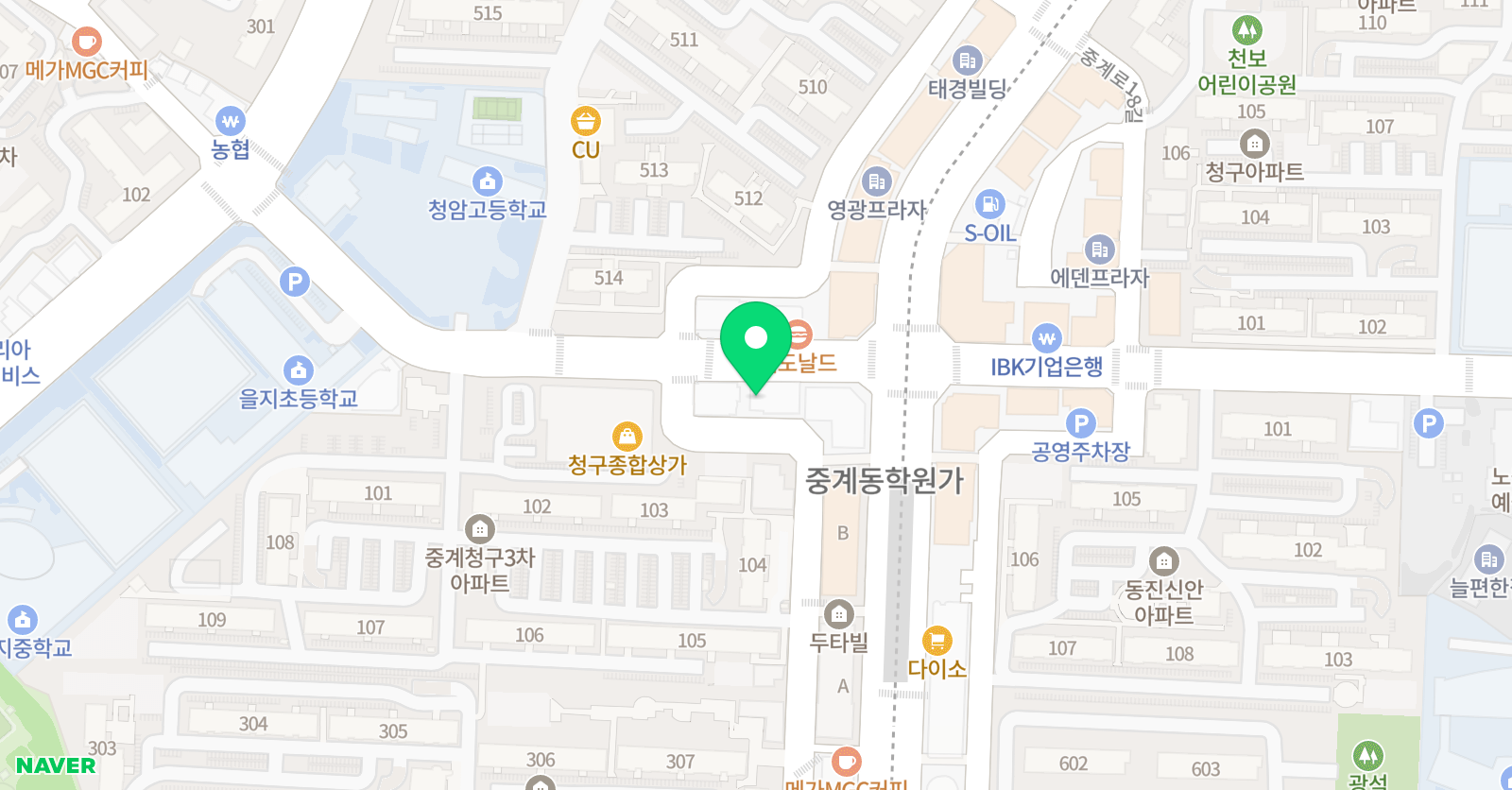 북꼬리 독서논술 중계원 위치