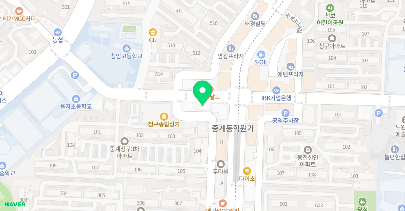 CMS 중계영재관 입시센터 위치