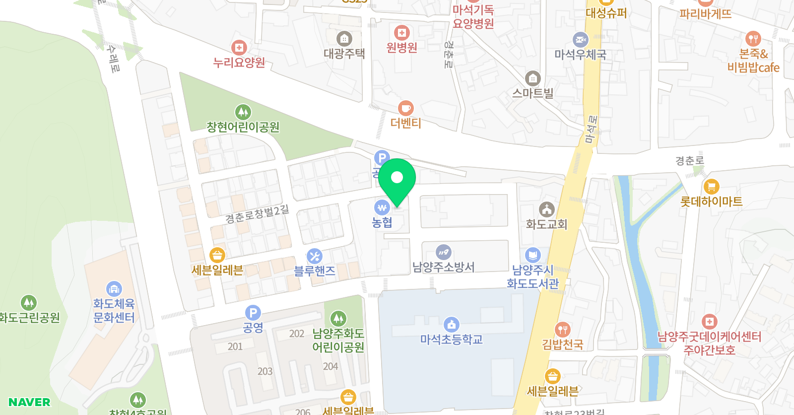 밀레토스 학원 마석캠퍼스 위치