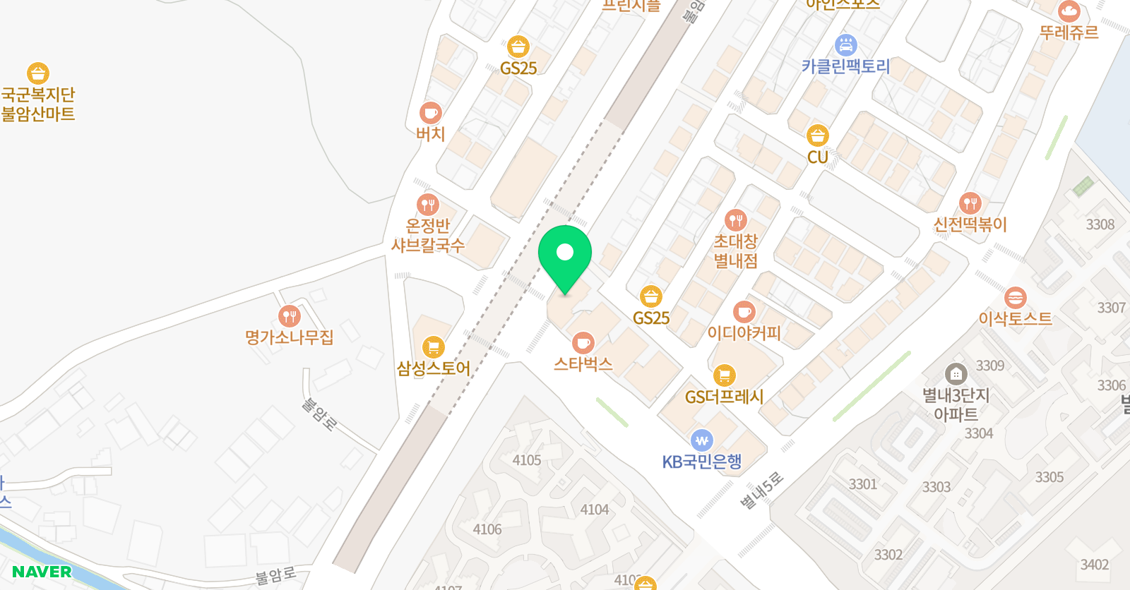 제임스리딩 별내 영어학원 위치