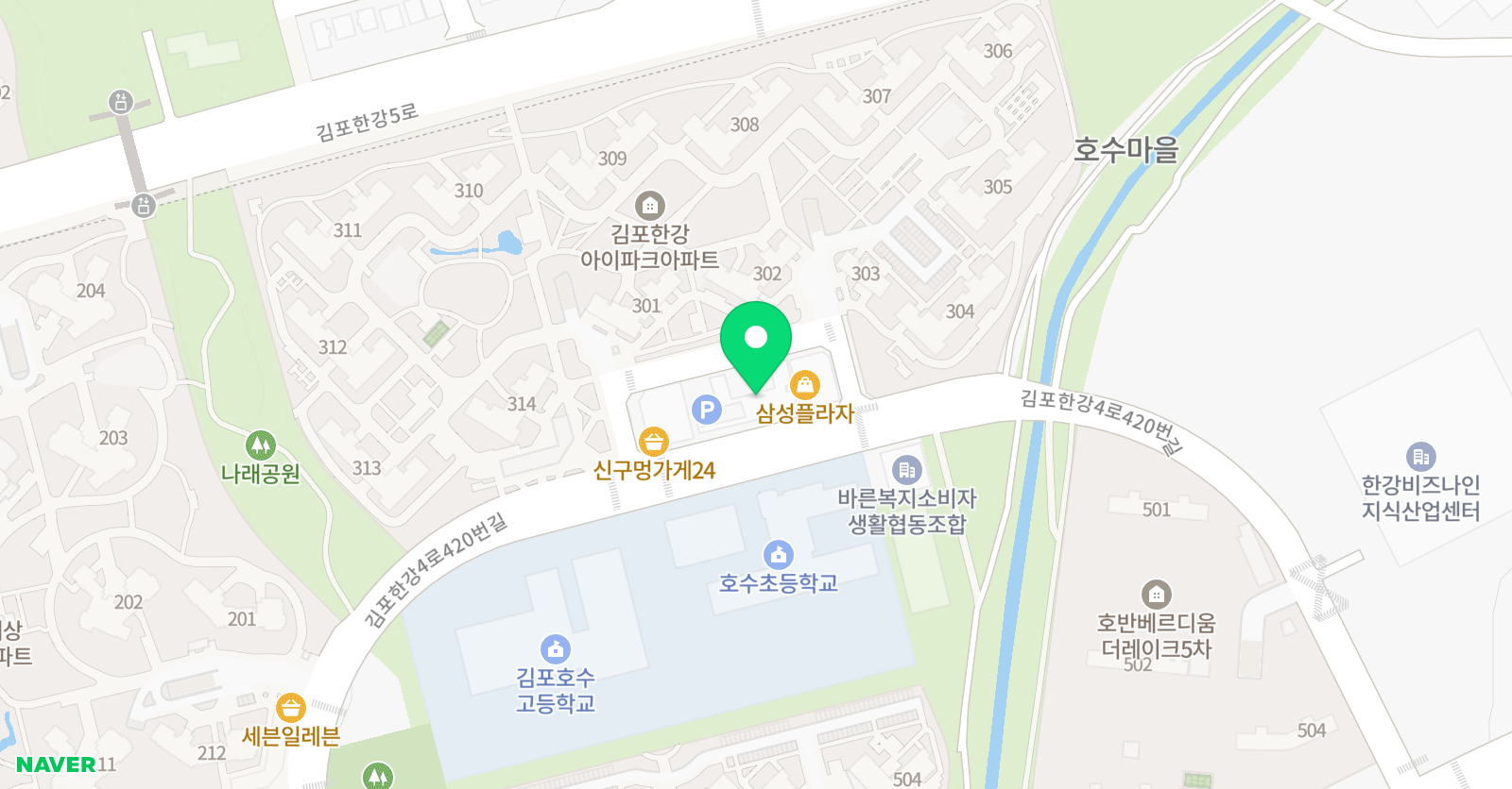 기탄사고력교실 구래호수학원 위치