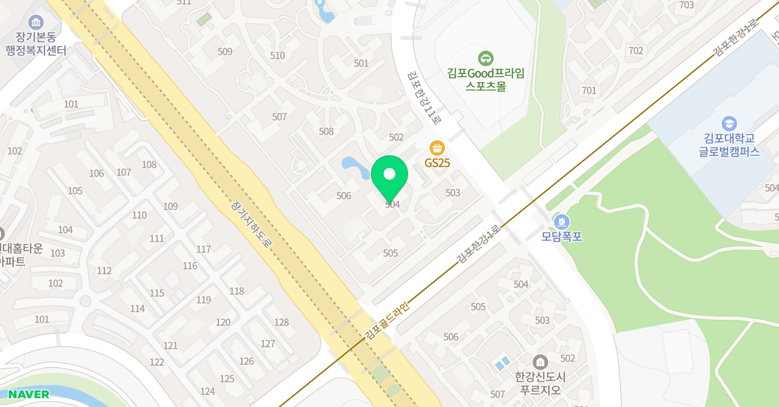 기탄사고력교실 운양래미안2호점 위치