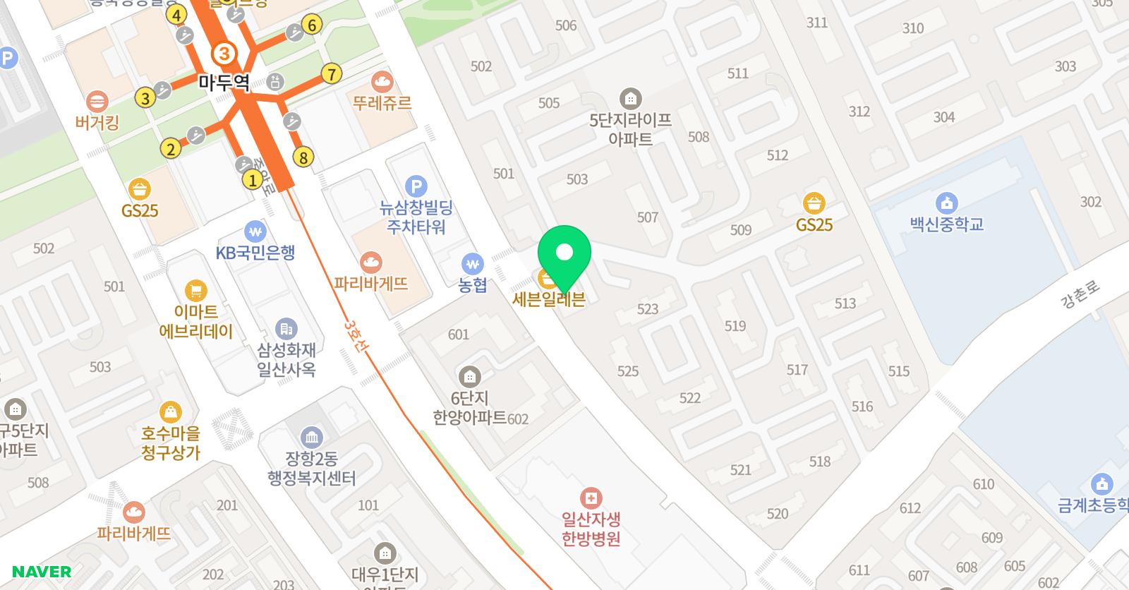 생각 키우기학원 위치
