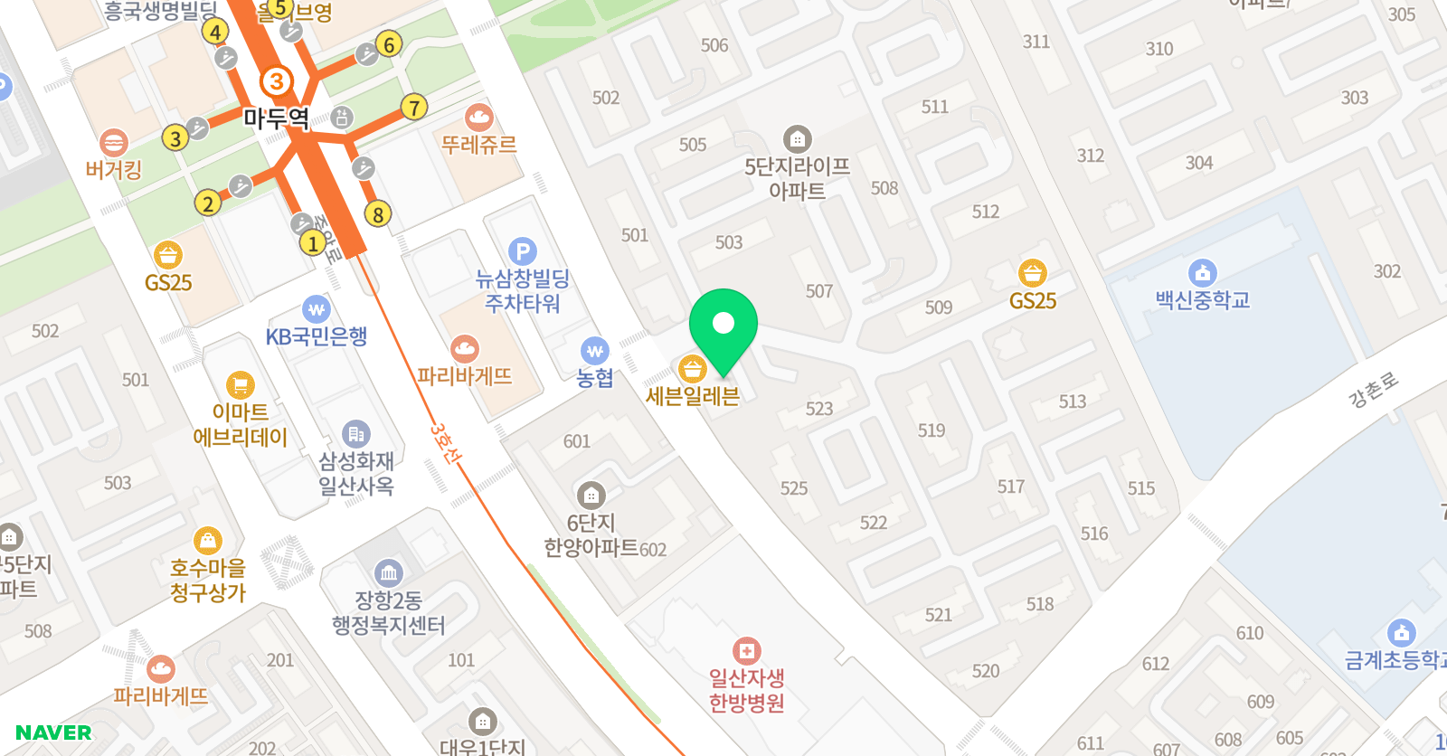 마리 미술 위치