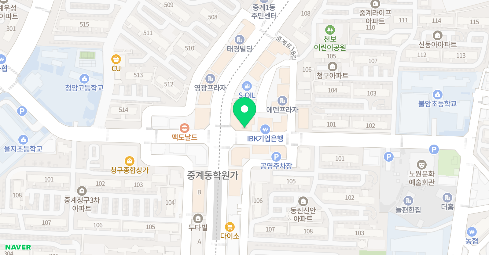 비앤비 수학 위치