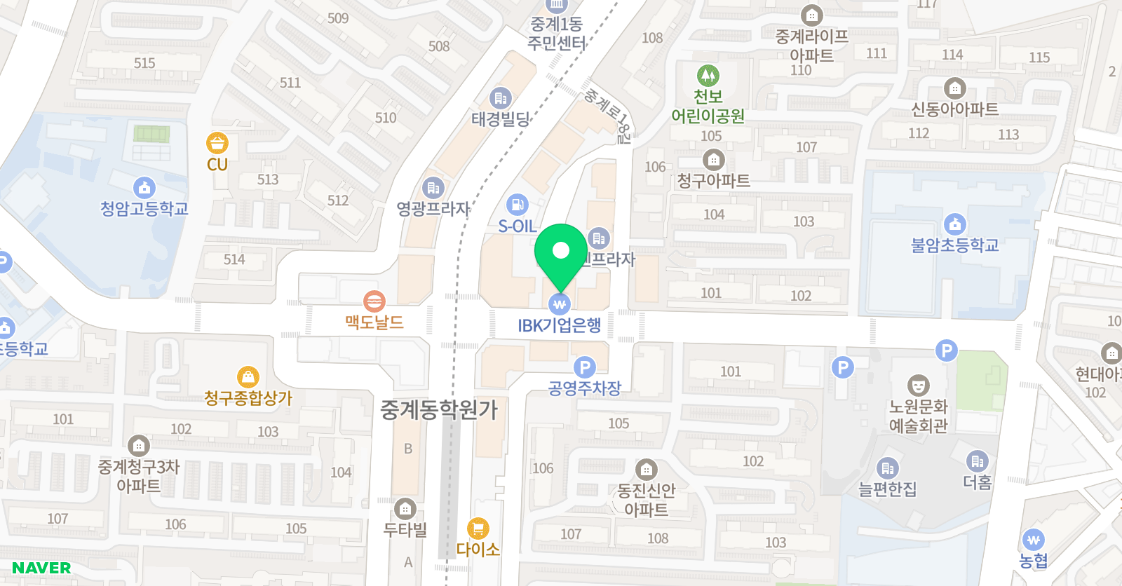 EiE 고려대 어학원 노원중계캠퍼스 위치