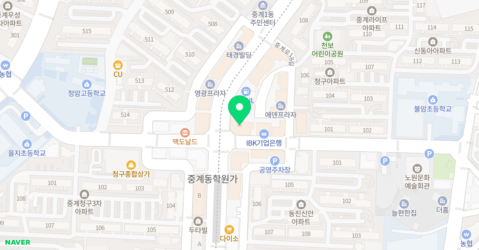 생각하는황소 영어학원 위치