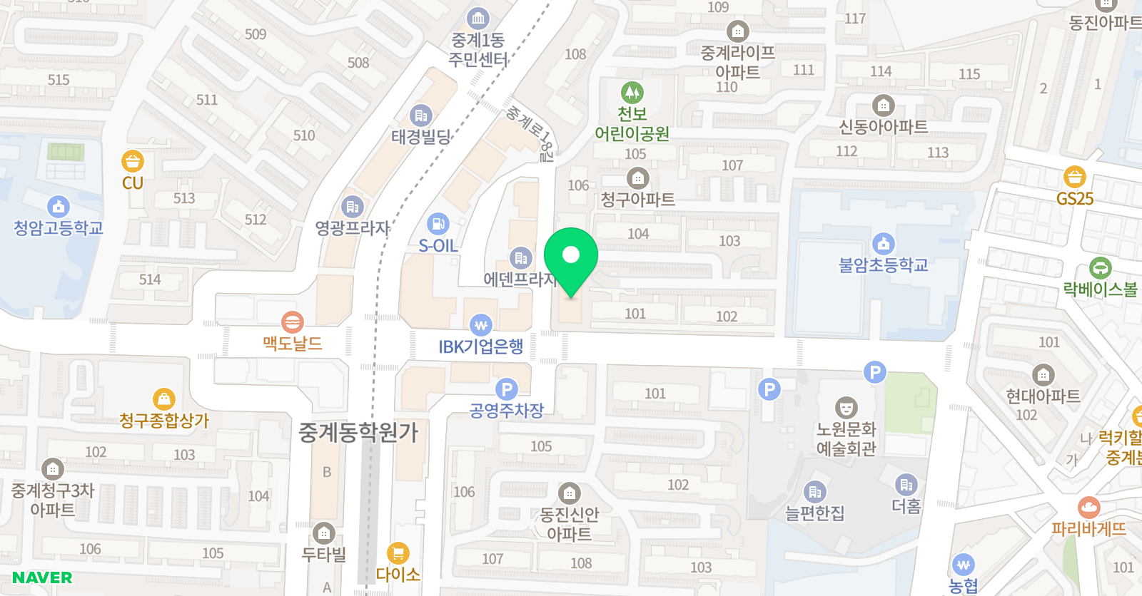 더좋은 영어학원 위치